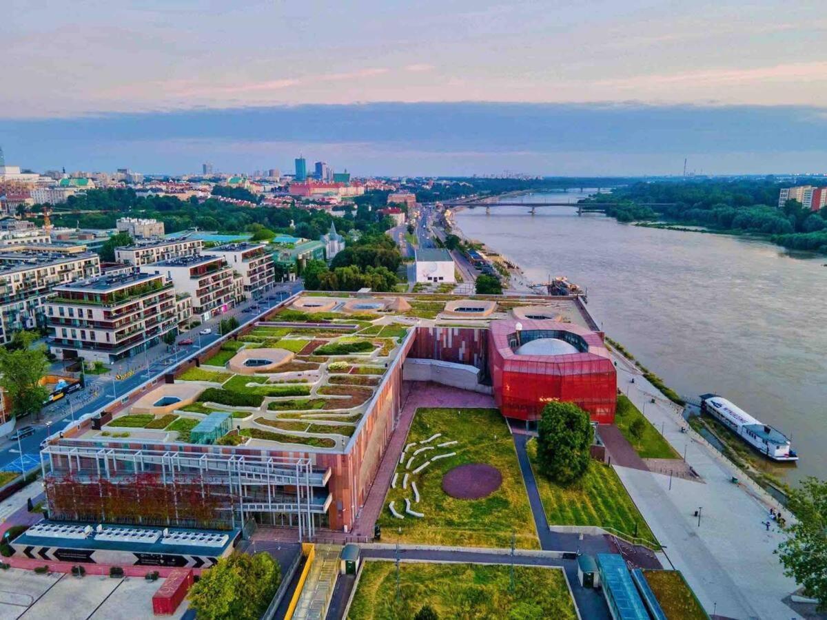 Super Apartment Yellow 2X Metro Fast Wifi 1 Gbs Netflix Panorama Miasta Warsawa Bagian luar foto