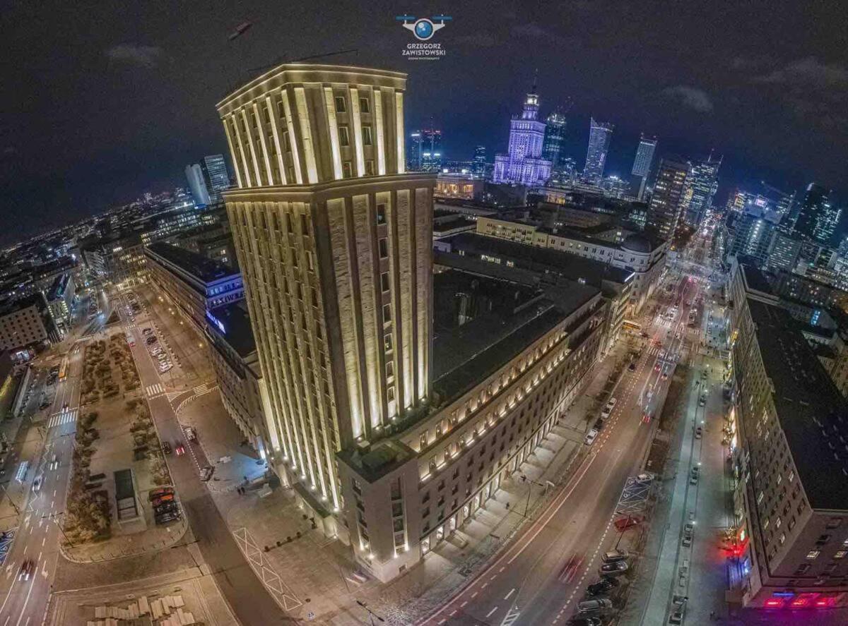 Super Apartment Yellow 2X Metro Fast Wifi 1 Gbs Netflix Panorama Miasta Warsawa Bagian luar foto