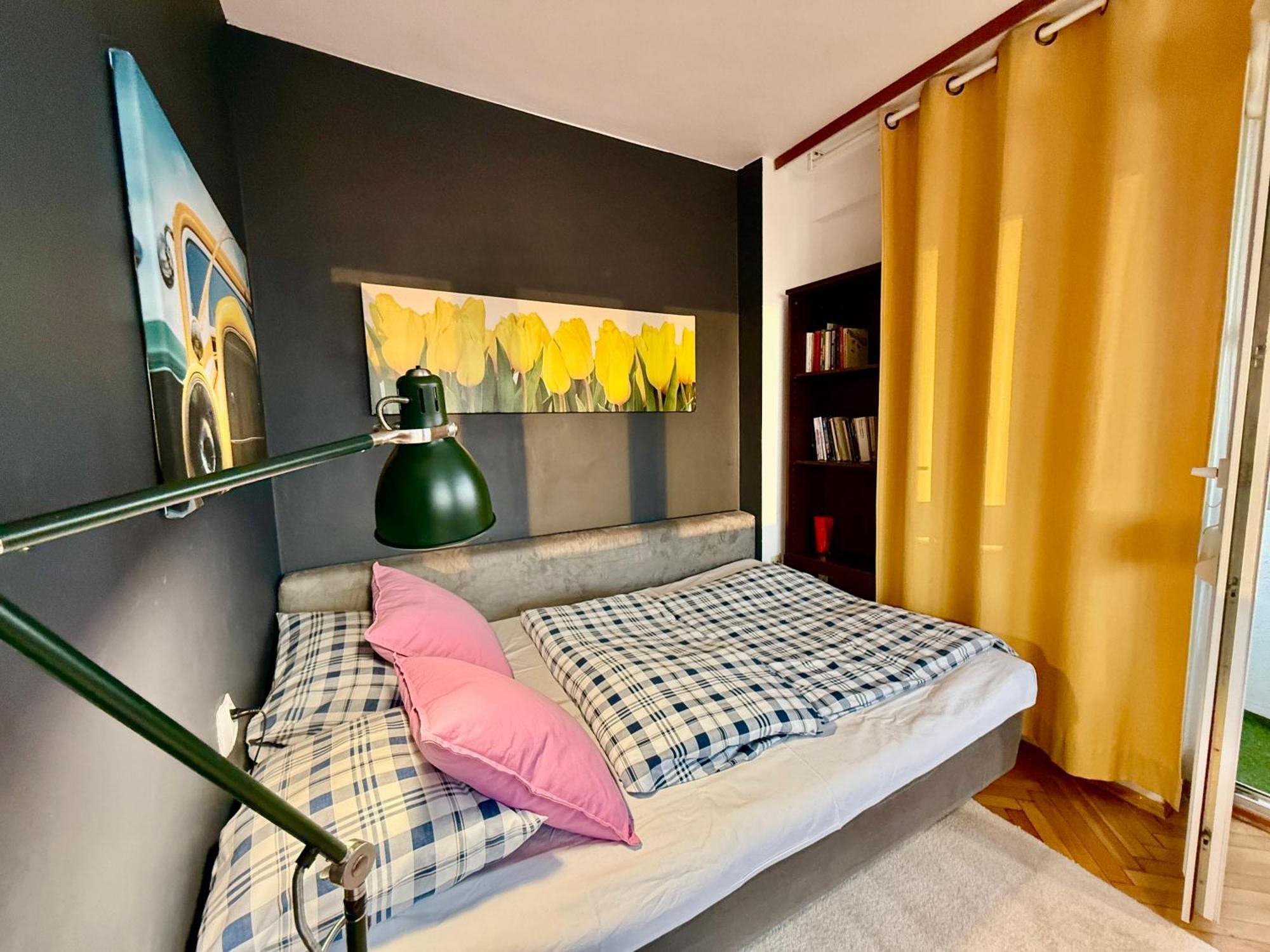 Super Apartment Yellow 2X Metro Fast Wifi 1 Gbs Netflix Panorama Miasta Warsawa Bagian luar foto